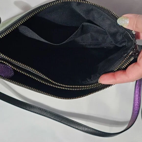 Rare Coach Crosby Iridescent Leather Crossbody Bag - Picture 4 of 8